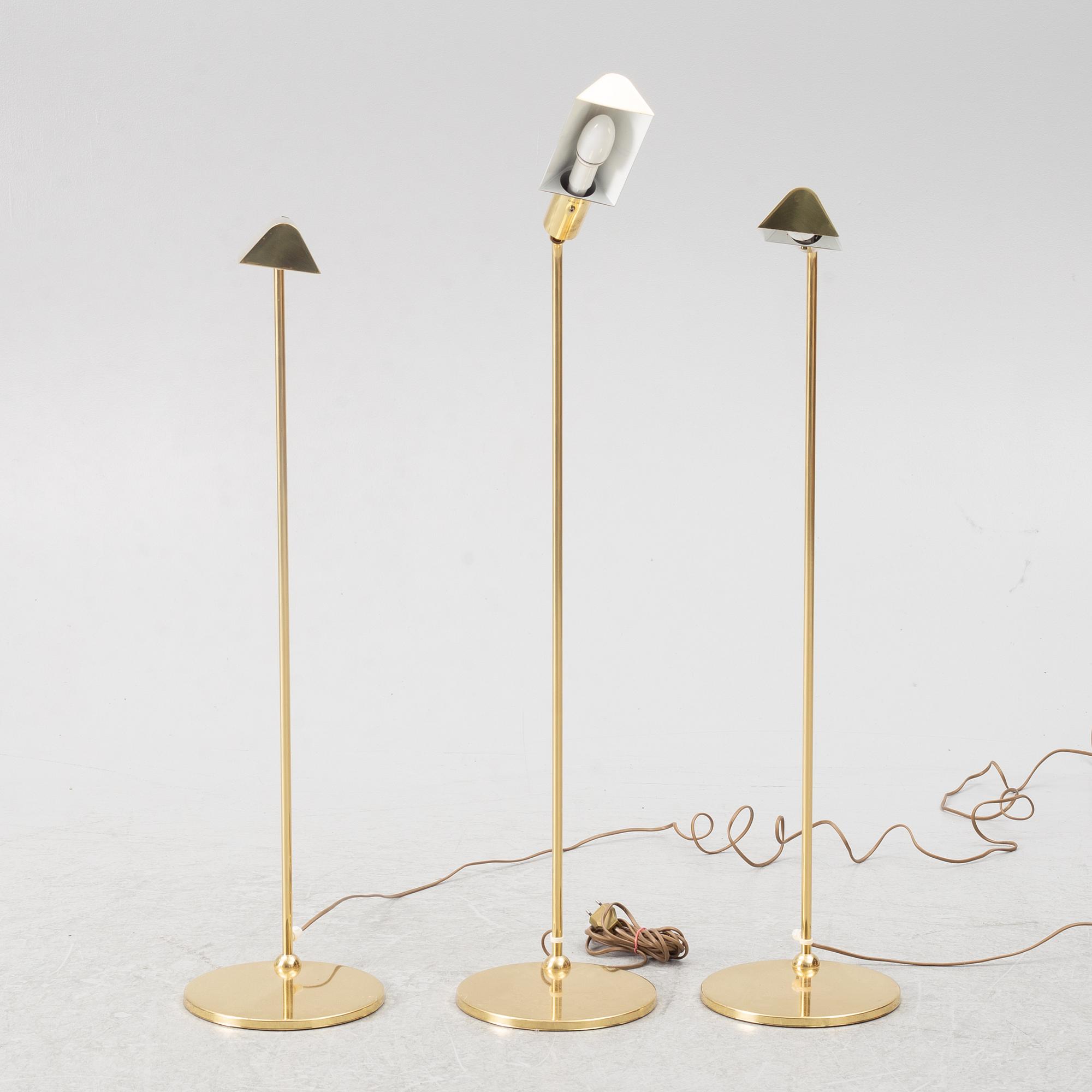 Three floor lamps, Örsjö Belysning AB, Örsjö.