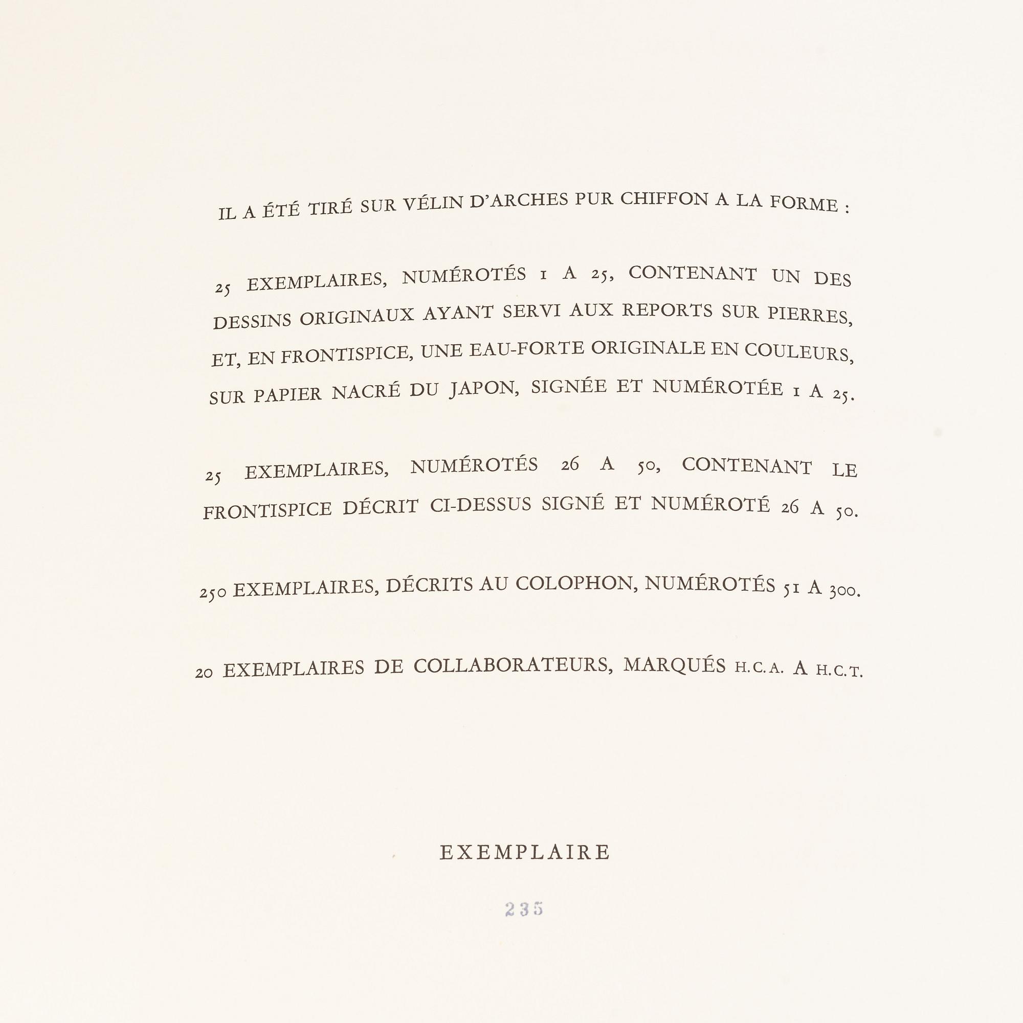 Max Ernst, bok med 2 färgetsningar signerade med blyerts. Samt 26 offsetlitografier.