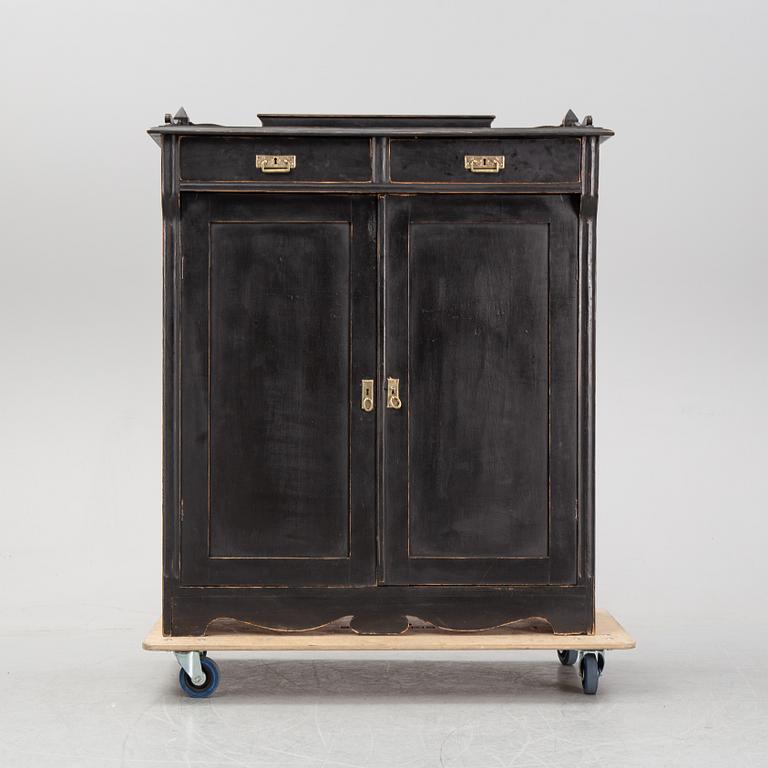 A painted cupboard, early 20th Century.