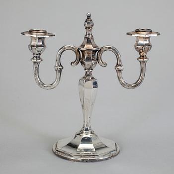 KANDELABER, silver, Oscar Sjögren, Göteborg 1929.