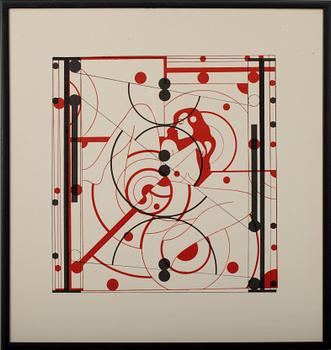 LEONHARD LAPIN, serigrafi, signerad och daterad 1980, numrerad 6/40.