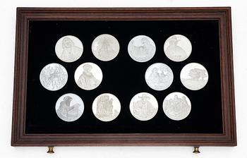 "Rembrandt in silver", 50 collector medals in sterling silver, Franklin Mint Ltd.