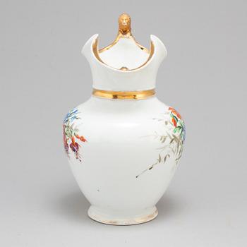 A circa 1900 porcelain pitcher, Bing & Grøndahl, Denmark.