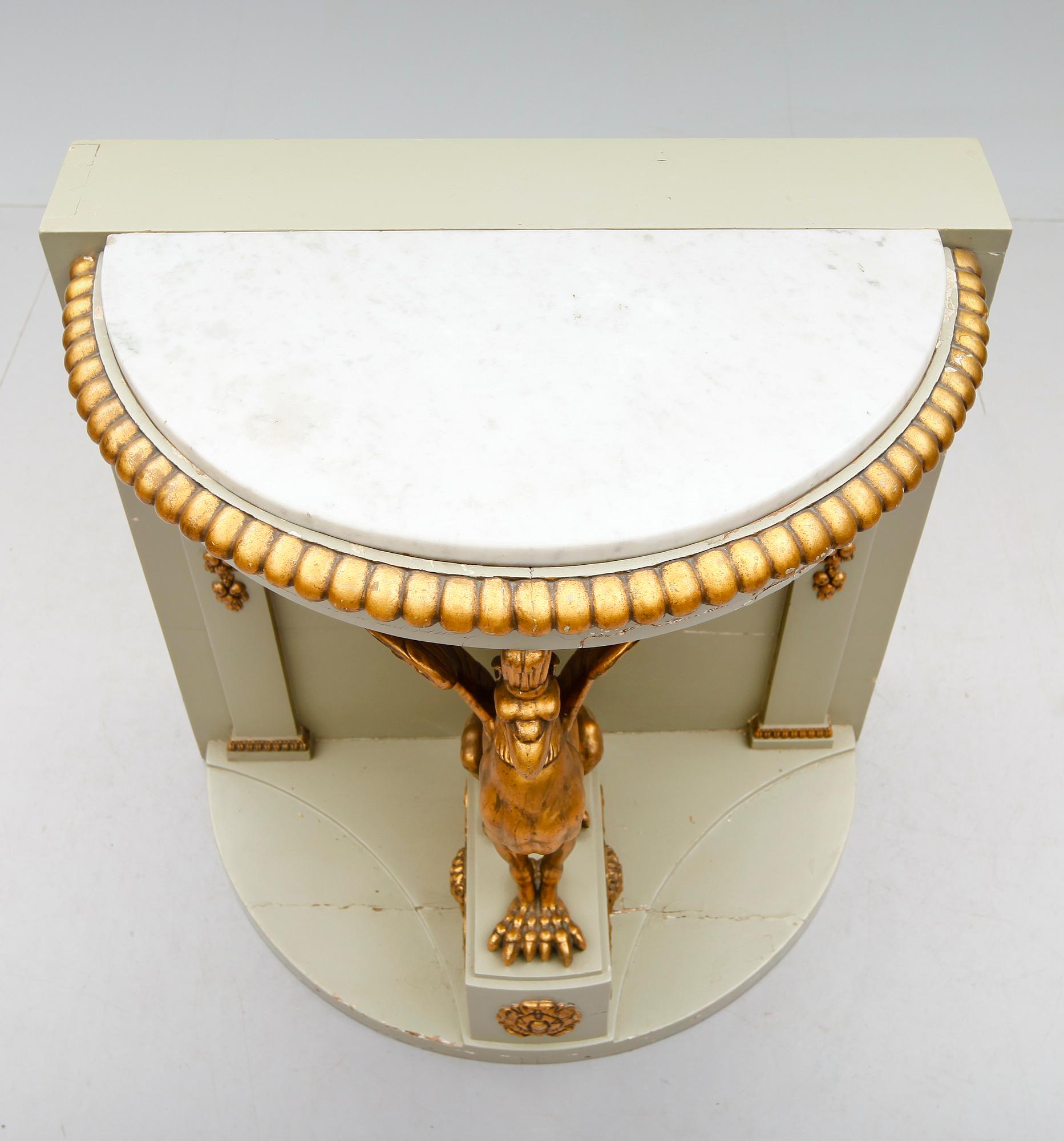 KONSOLBORD, empire, tillskriven Bylander, 1800-talets första hälft.