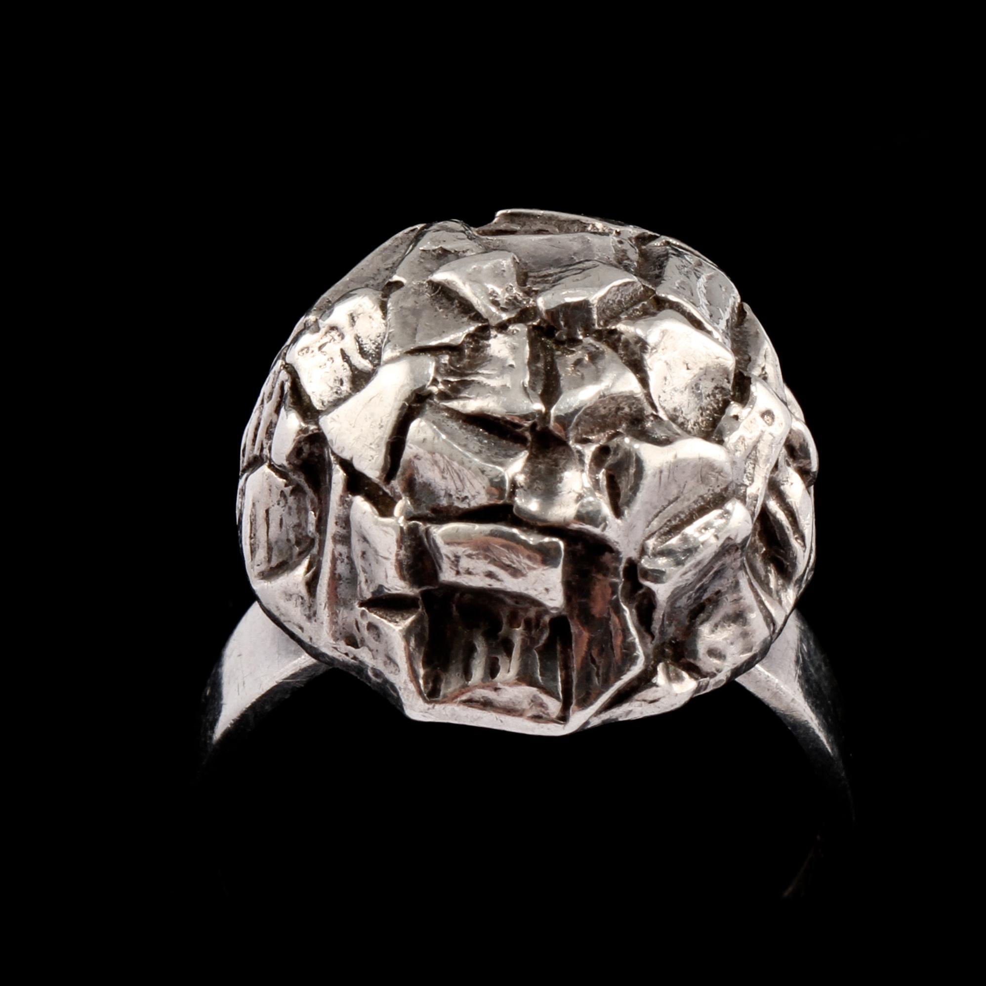 RING, sterlingsilver, Bengt Hallberg, Köping, 1971. Vikt 9 g.