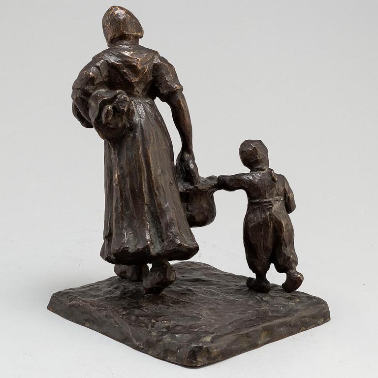 WILLIAM ZADIG, Sculpture. Signed. Bronze, height 28 cm.