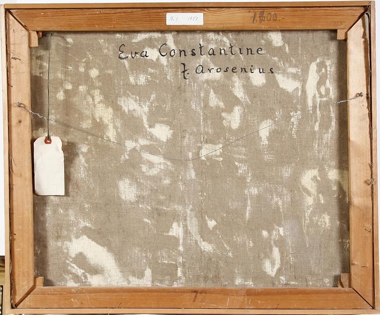 EVA CONSTANTINE, (född Arosenius), olja på duk, monogramsign samt sign a tergo.