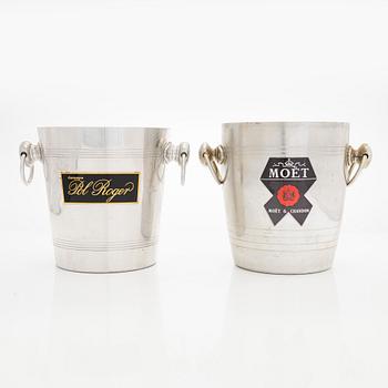 Champagnekylare, 2 st, 1900-talets slut.