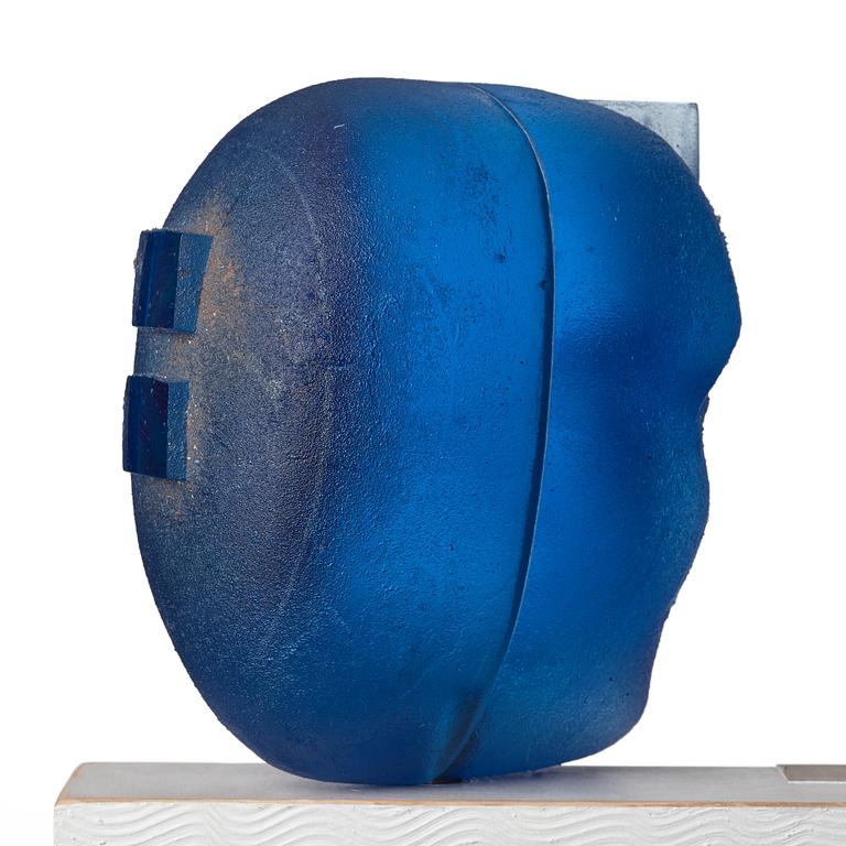 Bertil Vallien, a unique sand cast glass sculpture, Kosta Boda, Sweden.