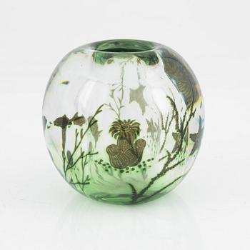 Edward Hald, a graal glass vase, Orrefors.