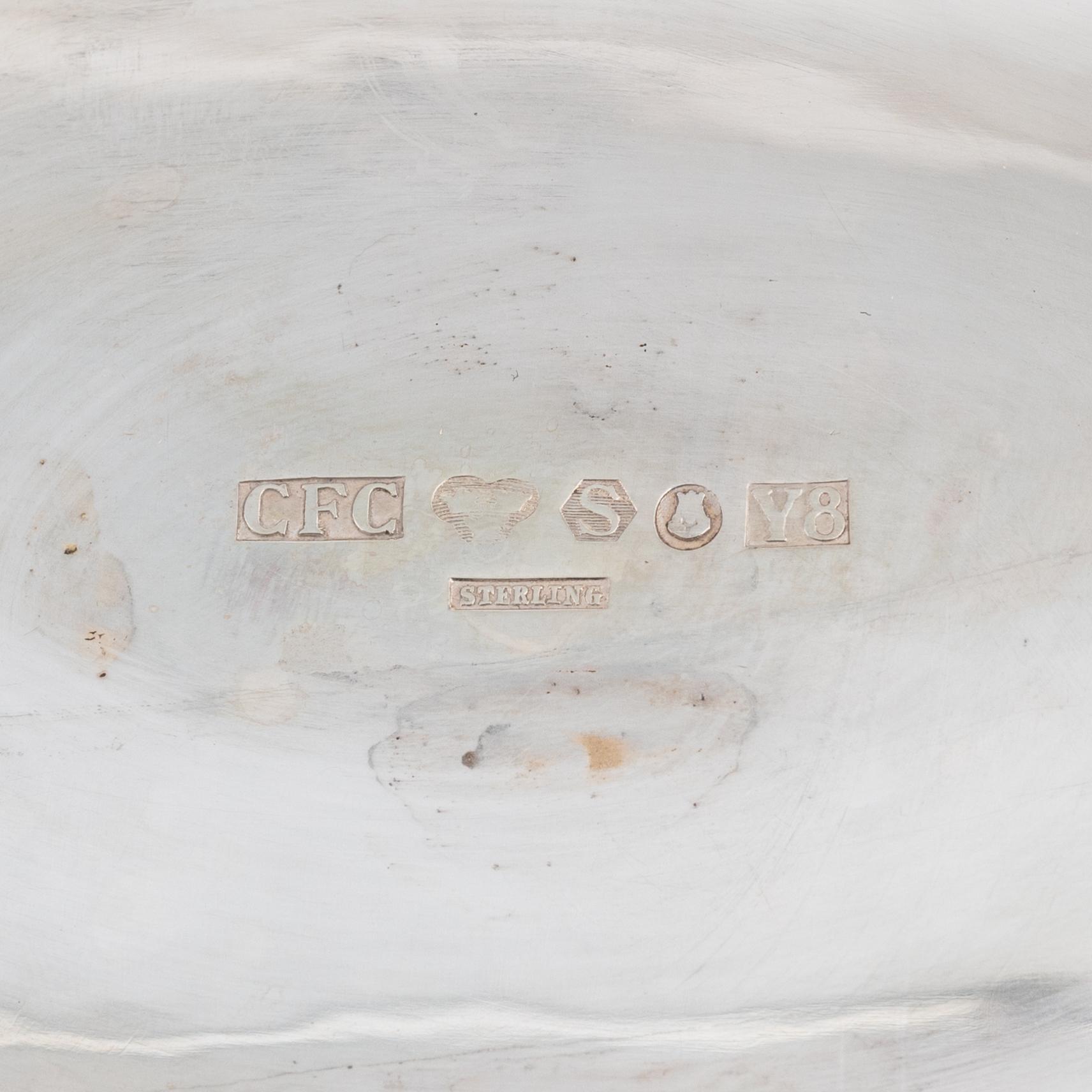 CF Carlman, skål, sterlingsilver, Stockholm, 1949.