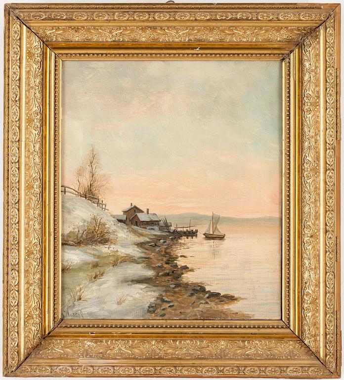 HERMAN WESSEL. Olja på duk. Signerad.