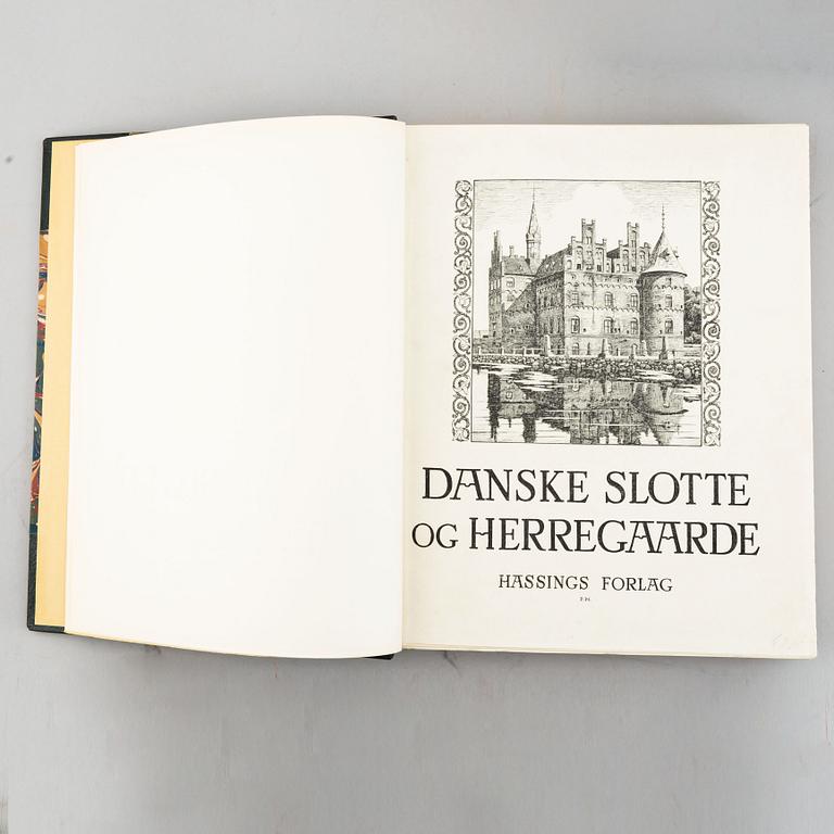 Books, Denmark, 4+ 3 volumes, Danske slotte og herregaarde, vol. I-IV and  Danska Herrgaarde ved 1920, vol. 1-III.
