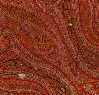 SJAL, PAISLEY. Sekelskiftet 18/1900. Ca 174x171 cm.