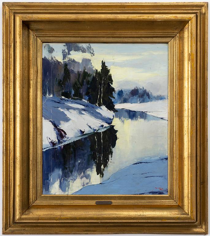 Axel Lind, Winter landscape.