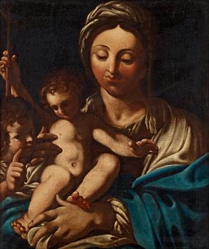 Bartolomeo Schedoni Follower of, The Madonna and Child with Saint John the Baptist.