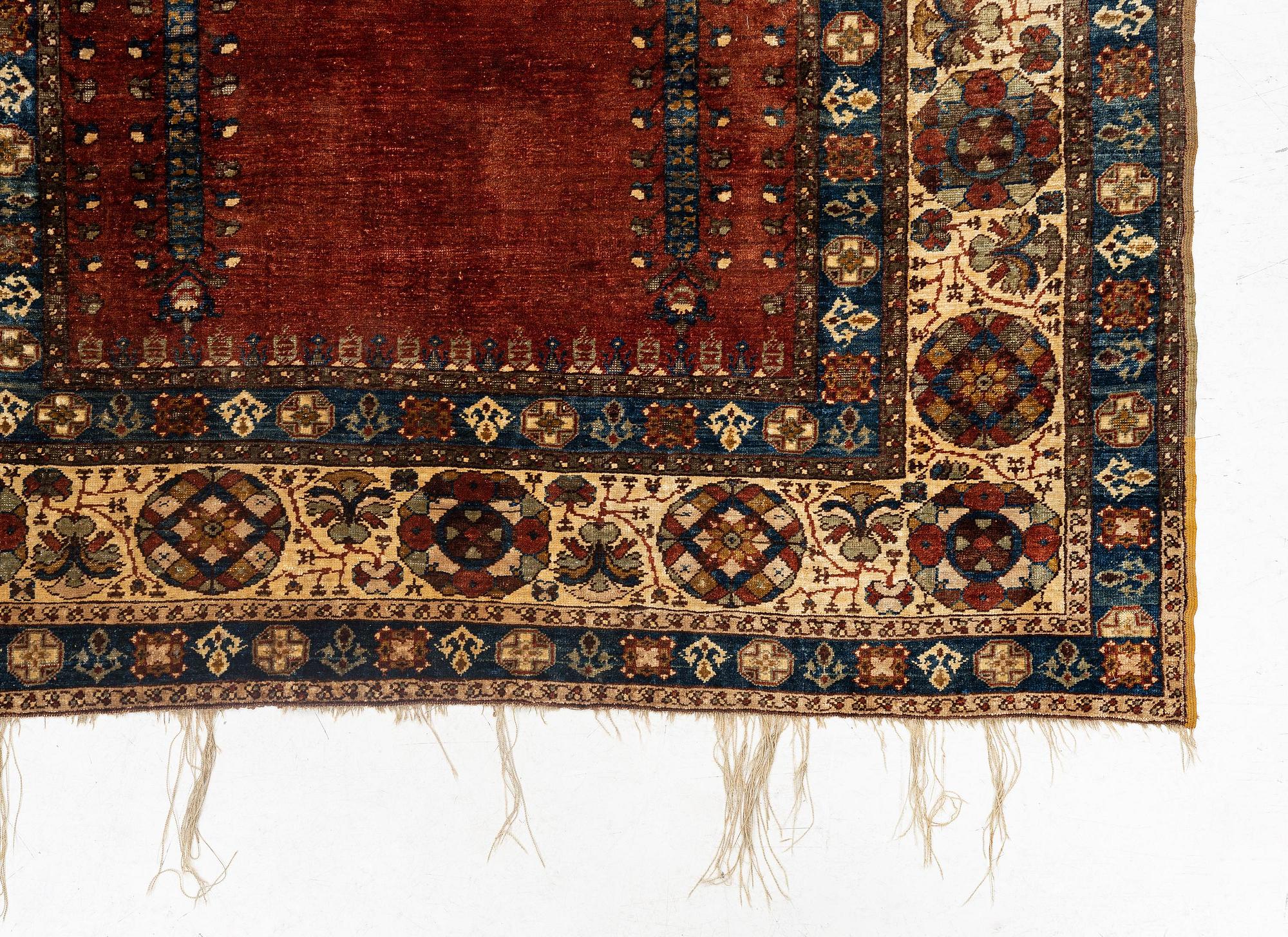 An antique Sivas prayer rug, central Anatolia, c. 189 x 125 cm.