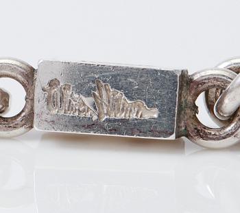 COLLIER, sterlingsilver, Wiwen Nilsson, Lund 1973.