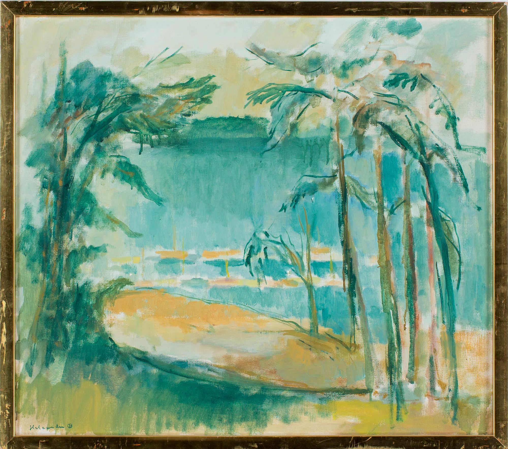 RUBEN HELEANDER, olja på duk, signerad.