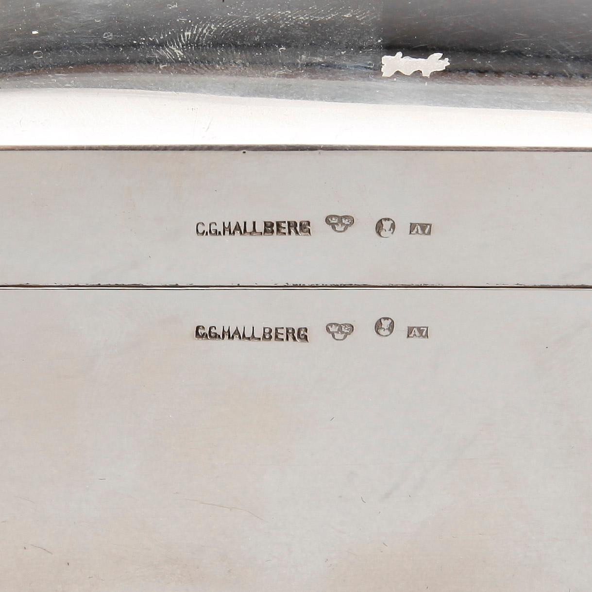 SKRIN, silver. CG Hallberg, Stockholm, 1903. Vikt tot ca 737 g.