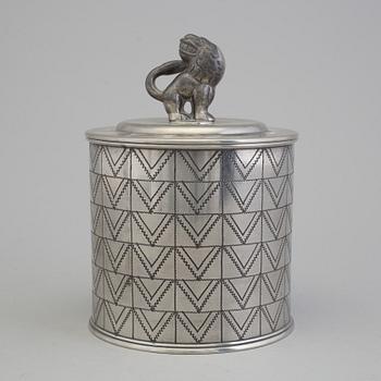 A Svenskt Tenn pewter lidded jar Stockholm 1927.