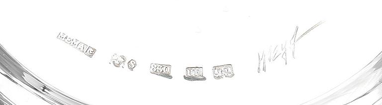LJUSSTAKAR, ett par, silver, "Dalarö",  Meya Lerible, Mema, 2005/2006.