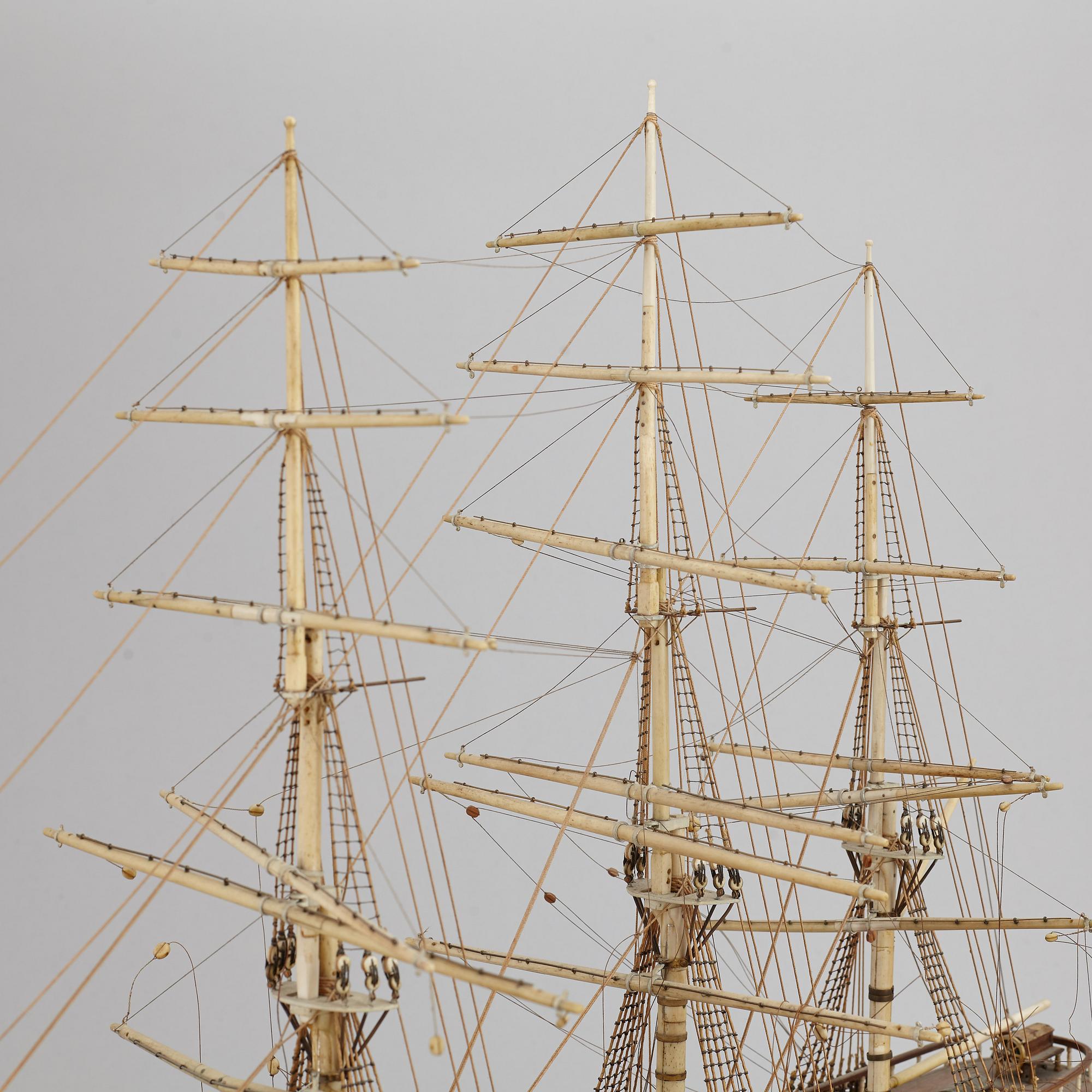 A late 1800's model ship.