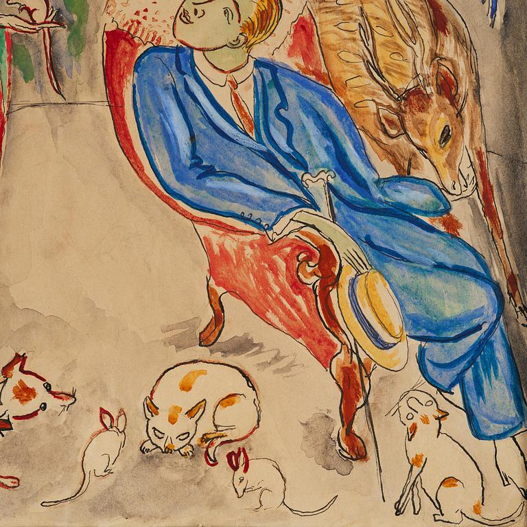 Nils von Dardel, "Visit to an eccentric lady".