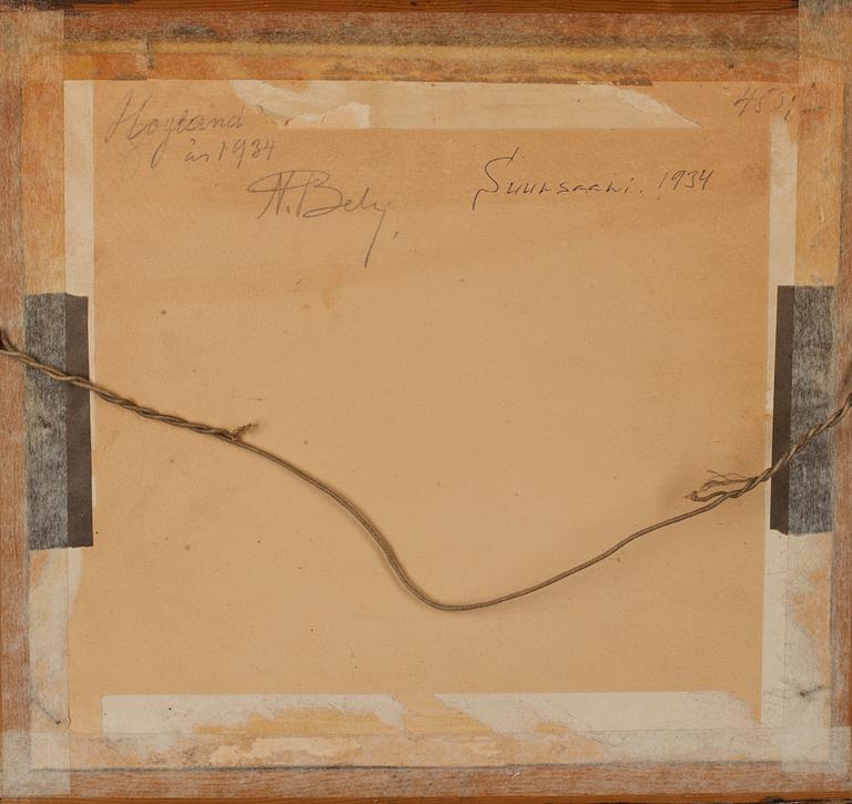 NIKOLAI BELIJ, akvarell, signerad.