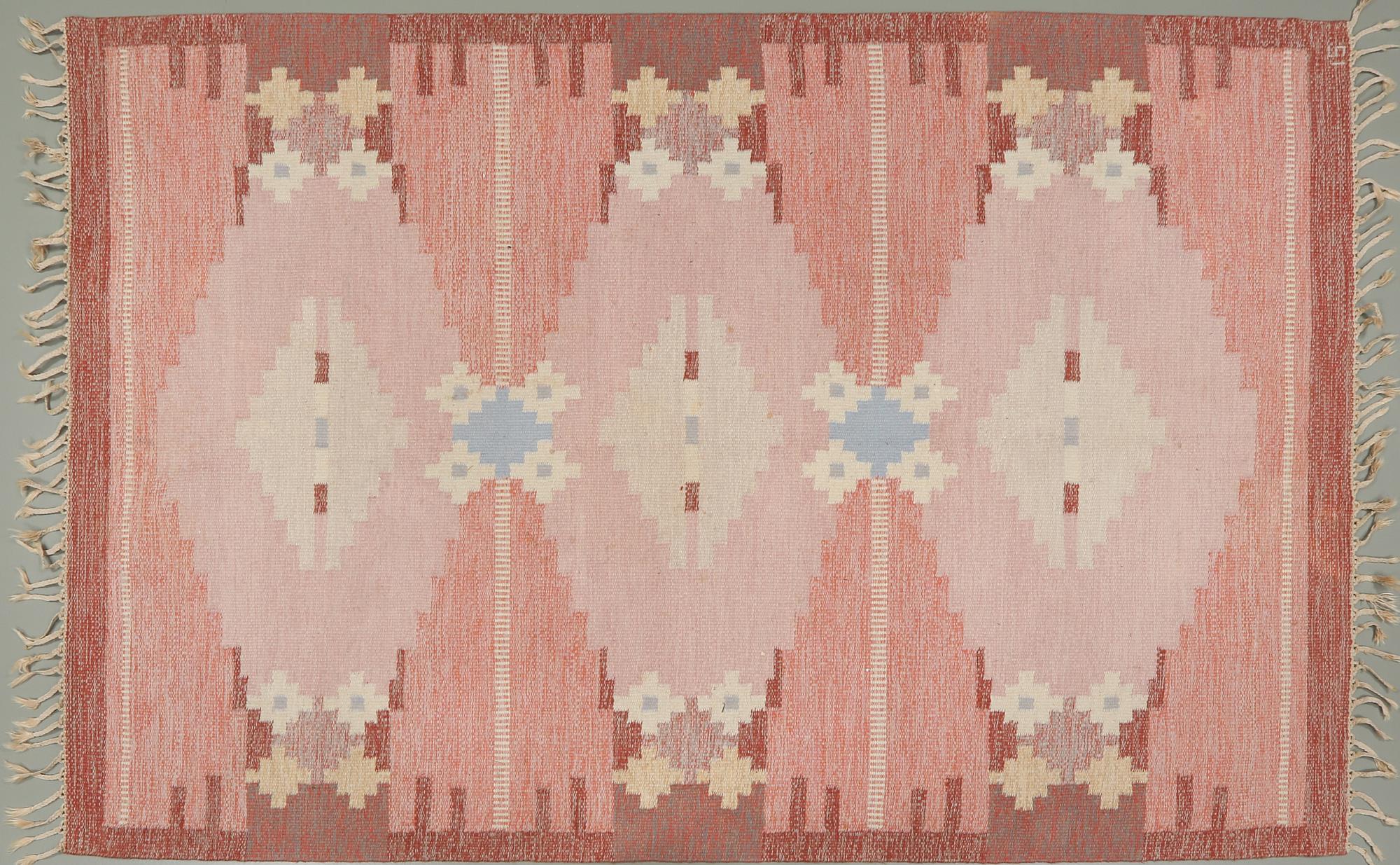 MATTA, rölakan, Ingegerd Silow, monogramsignerad, 1900-talets andra hälft, 244 x 167 cm.