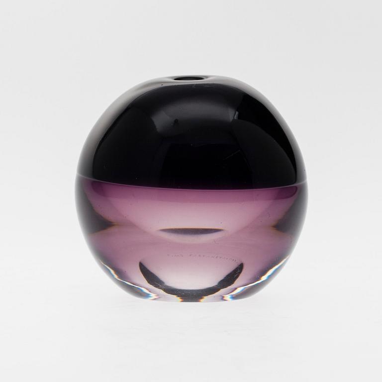 KONSTFÖREMÅL, glas, "Åskboll" signerad Timo Sarpaneva Iittala -56.