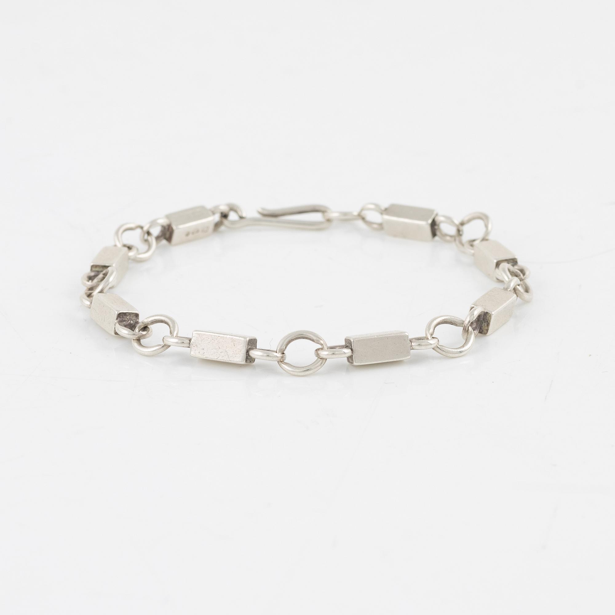 A Swedish Silver Bracelet, mark of Guld-& Silversmedjan Sven Börje H, Lund 1954.