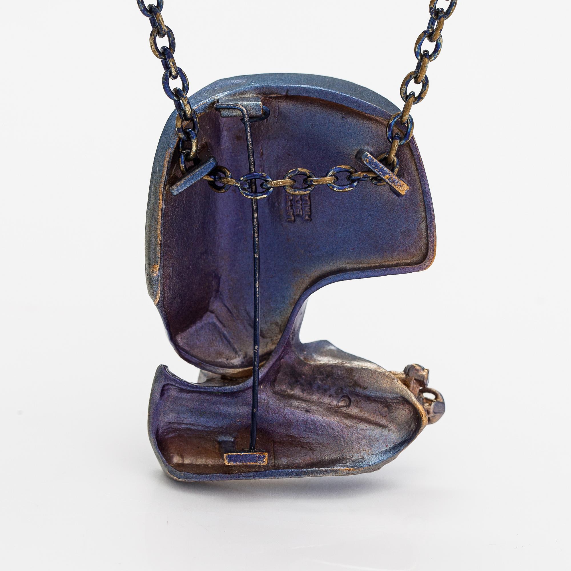 Björn Weckström, A flame bronze necklace "International Arms Inc.". Lapponia.