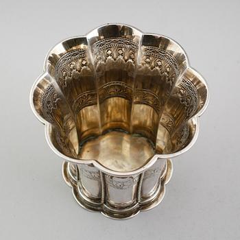 BÄGARE, sterlingsilver, David Andersen, Danmark. Vikt ca 234 g.