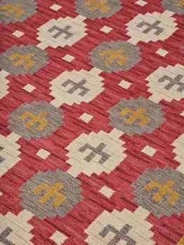 Anna-Greta Sjöqvist, rug, flat weave, approx. 215 x 152 cm, signed AGS.