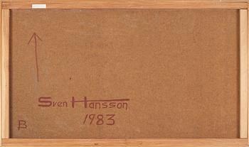 SVEN AXEL HANSSON, oil on panel, signed and dated 1983 à tergo.