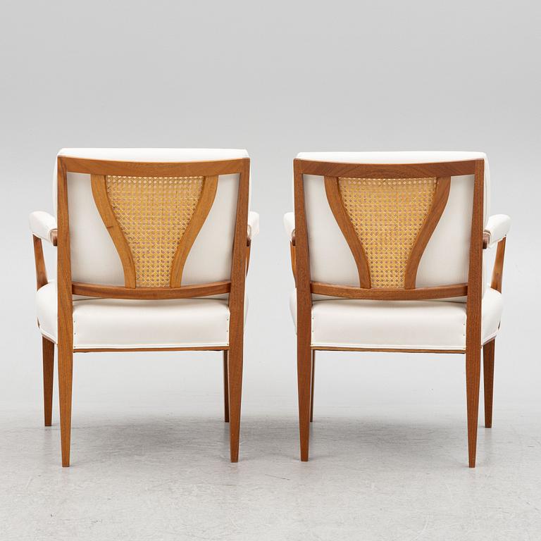 Josef Frank, a pair of armchairs, model 969, Svenskt Tenn.