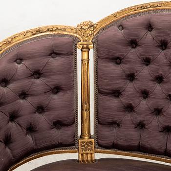 Soffa: Louis XV-stil 1900-talets första hälft.