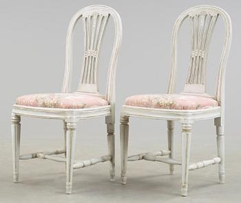 STOLAR, 2 st, gustaviansk provinsarbete, 1800-tal.