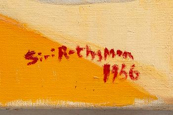 Siri Rathsman, oil on canvas, signed, dated 1956.