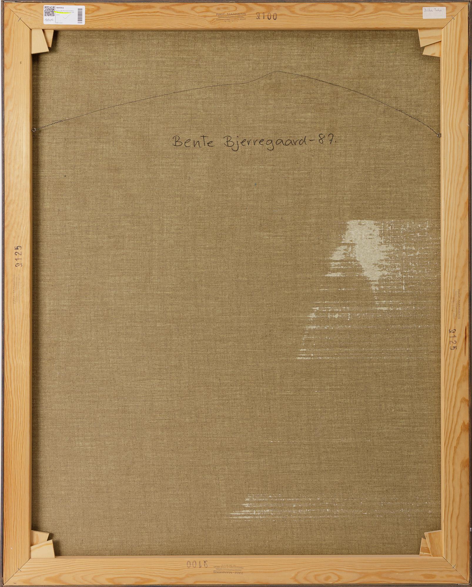 Bente Bjerregaard, 'Blåa träd (Blue trees)'.