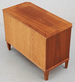 A mahogany chest of drawers, possibly by Oscar Nilsson, Sweden 1940's.