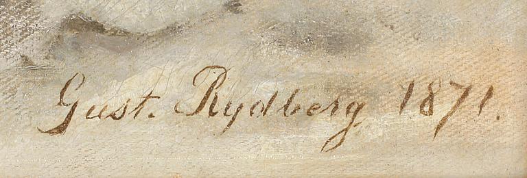 GUSTAF RYDBERG. Sign Gust. Rydberg o dat 1871.