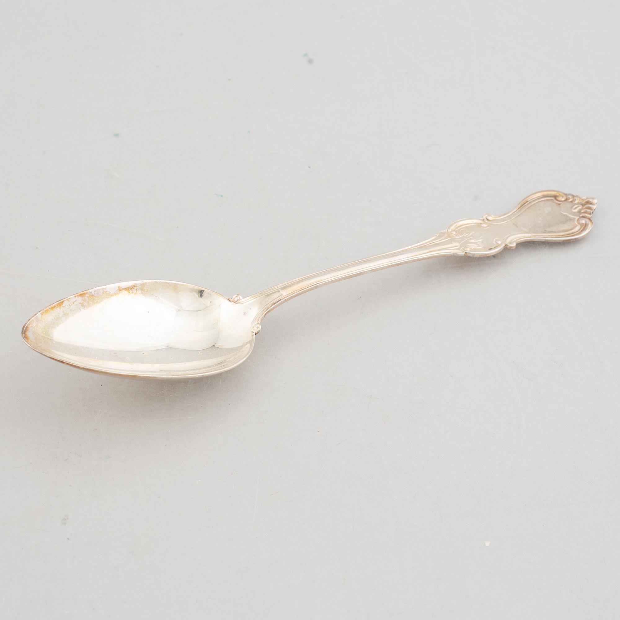 A 97-piece Swedish silver cutlery, model 'Olga', including GAB, Stockholm 1965.