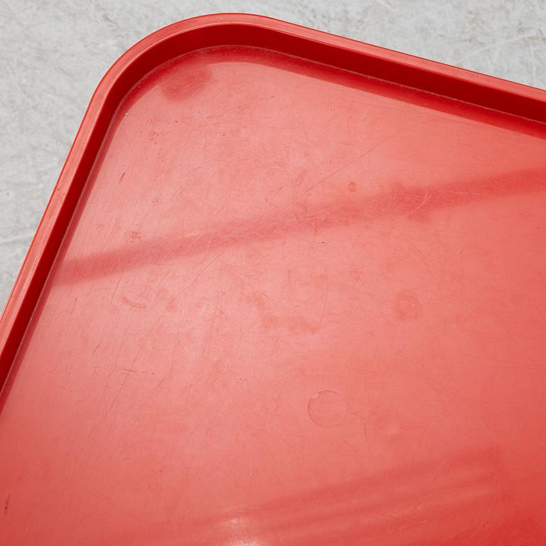 Anna Castelli Ferrieri, a pair of "Componibili" bedside tables/side tables, Kartell, Husqvarna, late 120th century.