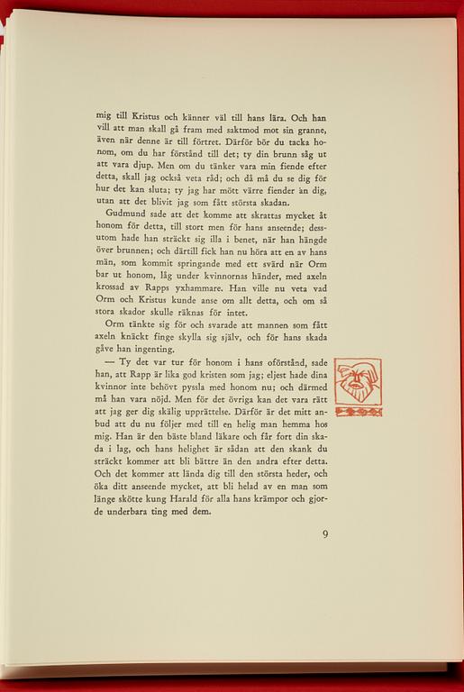 Jordi Arkö, Colour lithographic portfolios/bookworks, 2 pcs, "The Longships" by Frans G Bengtsson, 1991.