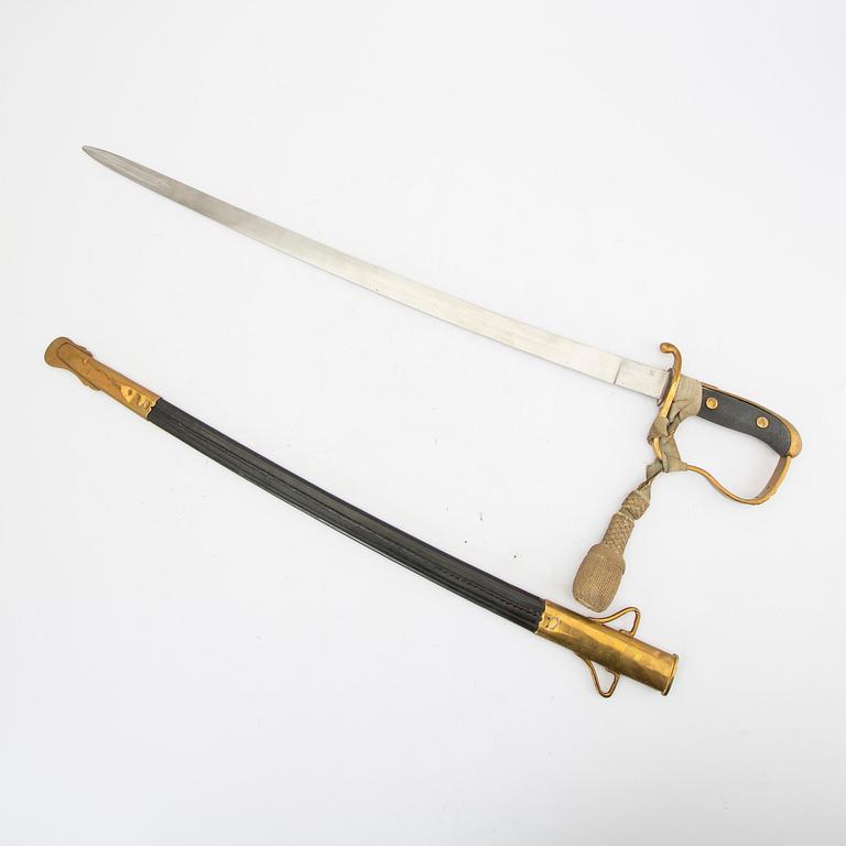 A Swedish police sword, early 20th century.