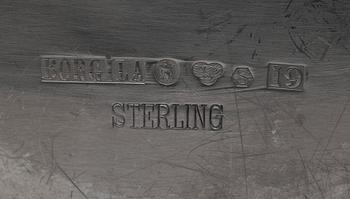 TALLRIK, sterling silver, Borgila, Stockholm 1959. Tot vikt ca 614 g.