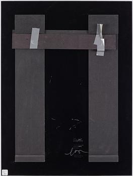 Eric Broms, photo mounted on glas, signed 3/6 verso.