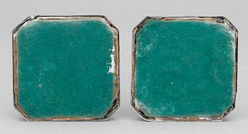 LJUSSTAKAR, ett par, silver, stämplade 830, 1900-talets första hälft.